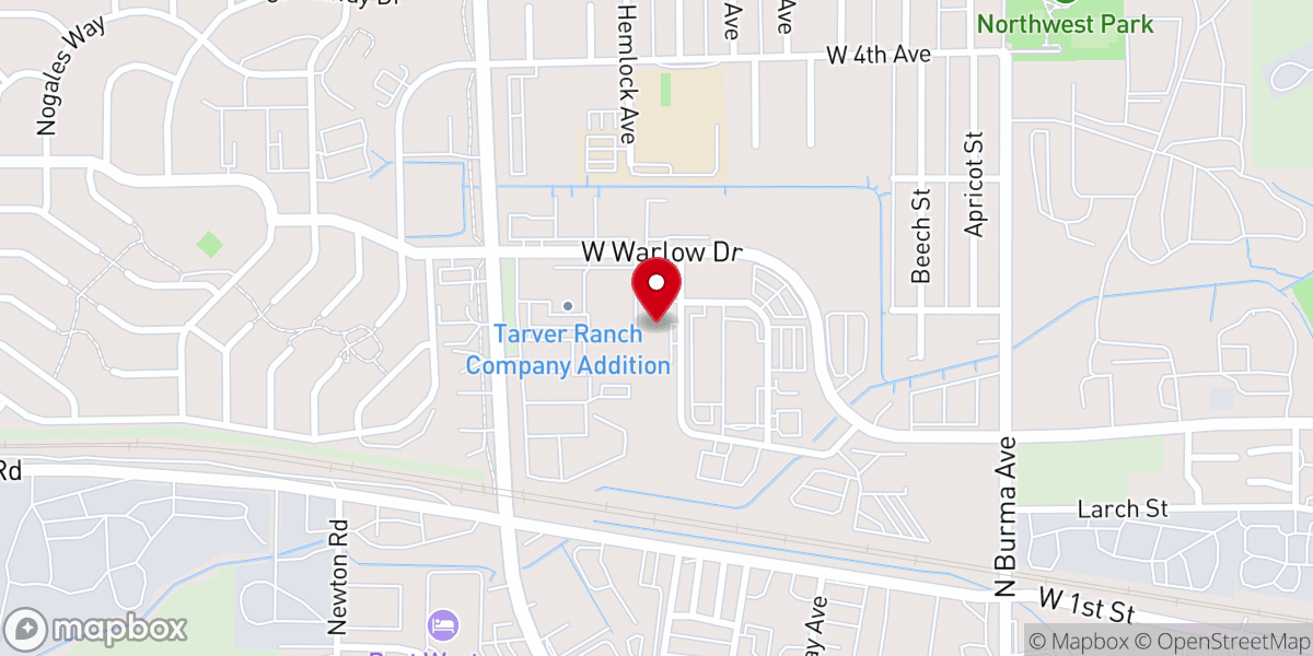 Map showing location of Calvary Community Church