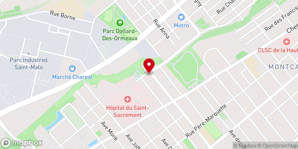 Map showing location of Capital Reformed Baptist Church