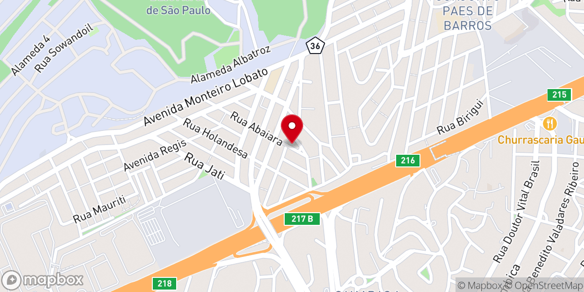 Map showing location of Igreja Evangélica Cristã Pentecostal no Brasil