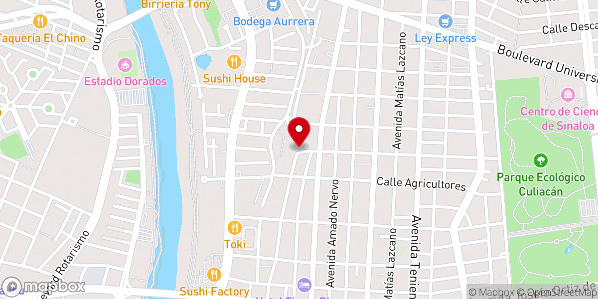 Map showing location of Capilla de San Antonio de Padua