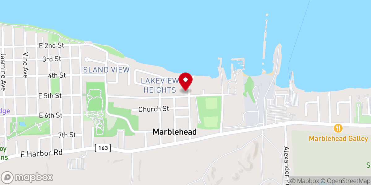 Map showing location of First United Church of Christ