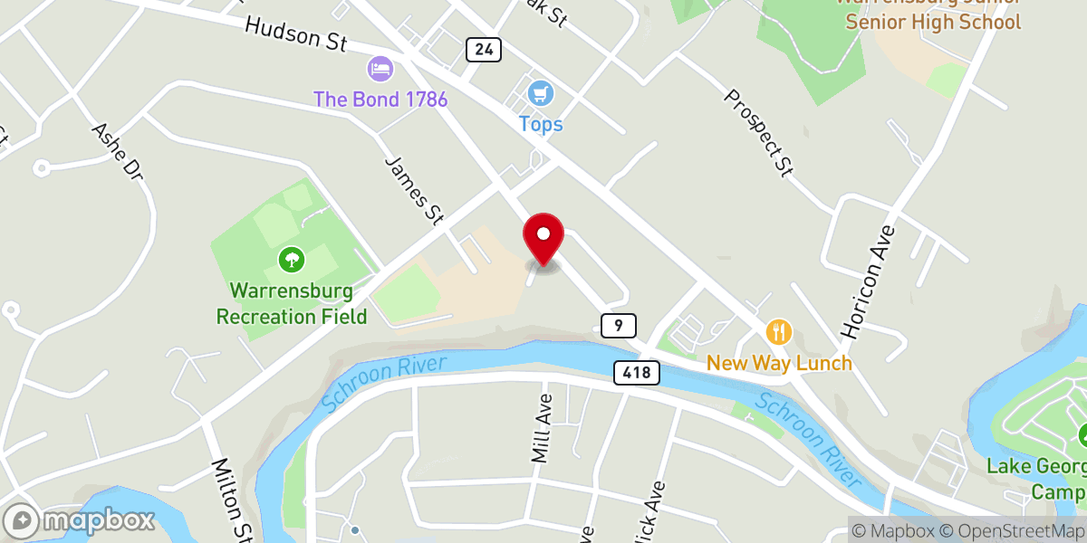 Map showing location of Faith Baptist Church Inc