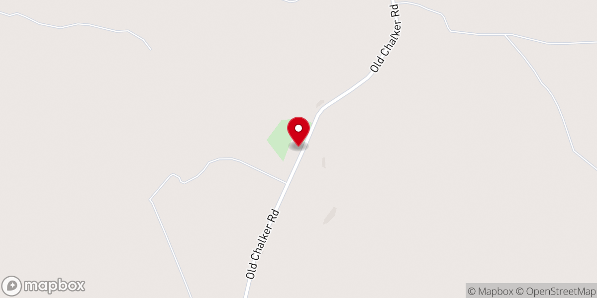 Map showing location of Holly Spring Church