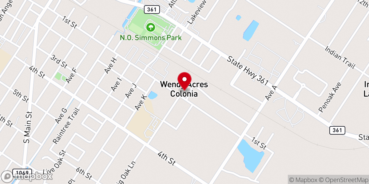 Map showing location of Ingleside Church of Christ