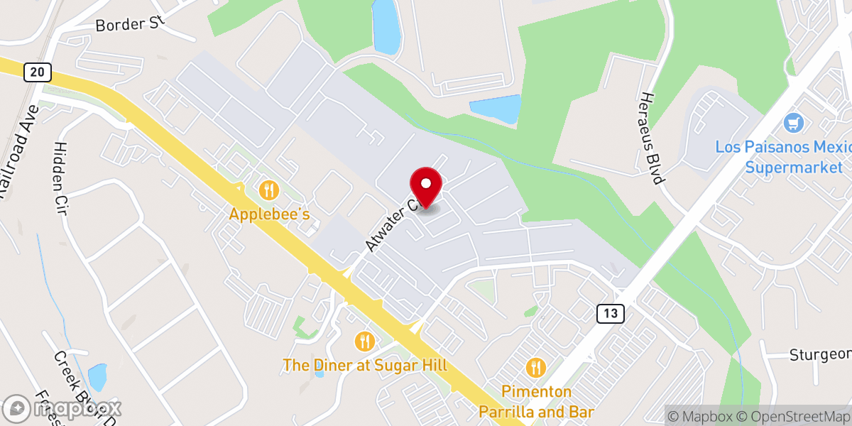 Map showing location of Iglesia los Valientes de Yeshua