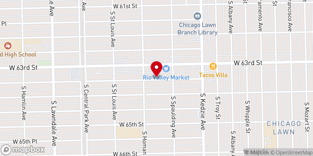 Map showing location of Coptic Nation Temple Inc