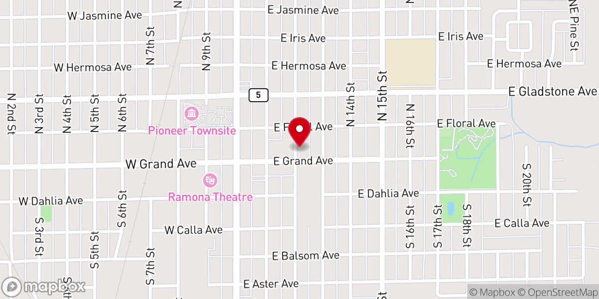 Map showing location of Frederick First United Methodist Church