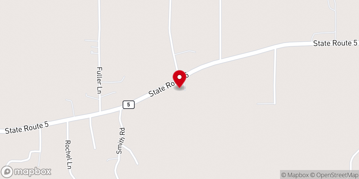 Map showing location of Mt. Mariah Baptist Church