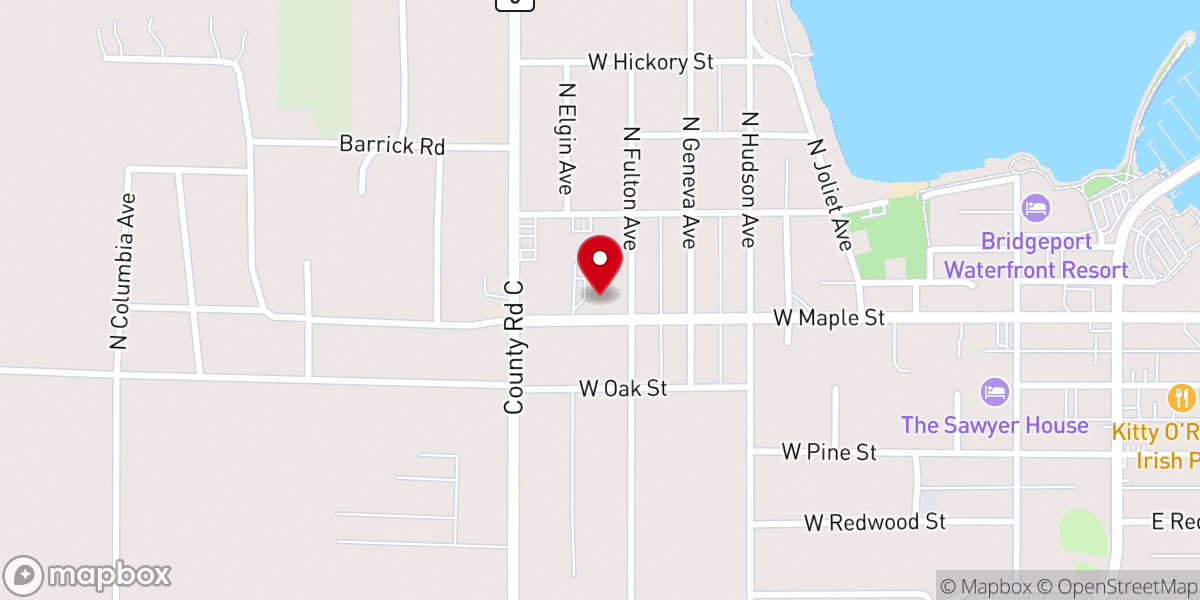 Map showing location of Corpus Christi Roman Catholic Church