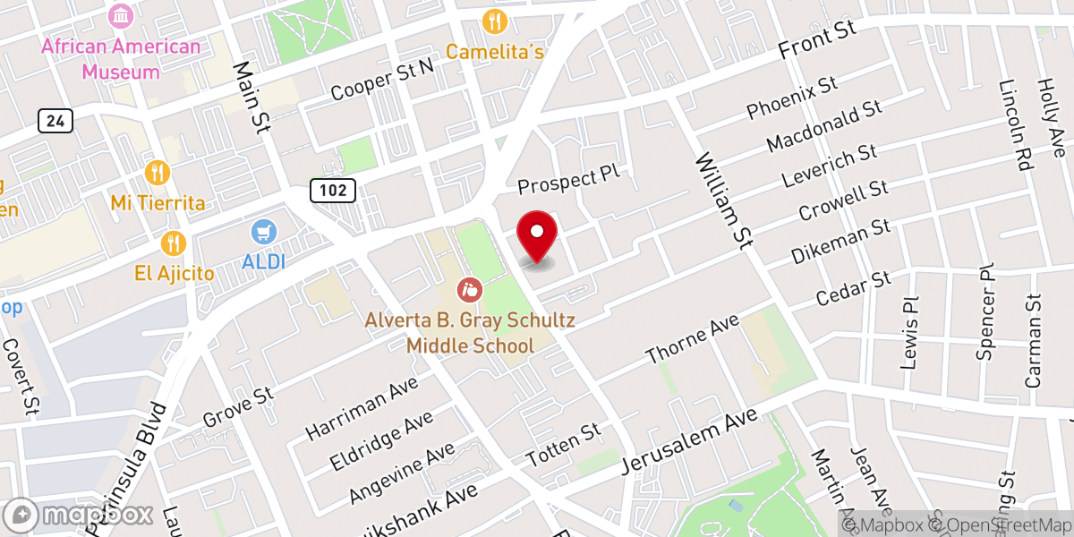 Map showing location of Redeem Tabernacle Church