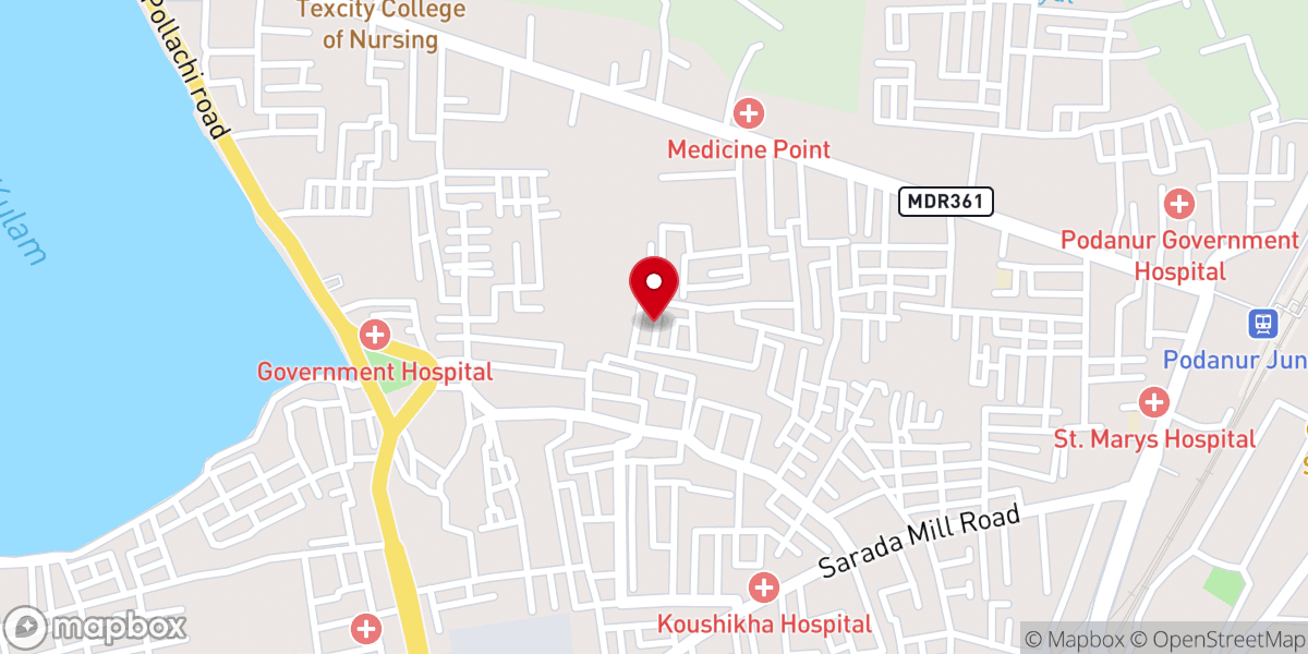 Map showing location of Elim Revival AG Church