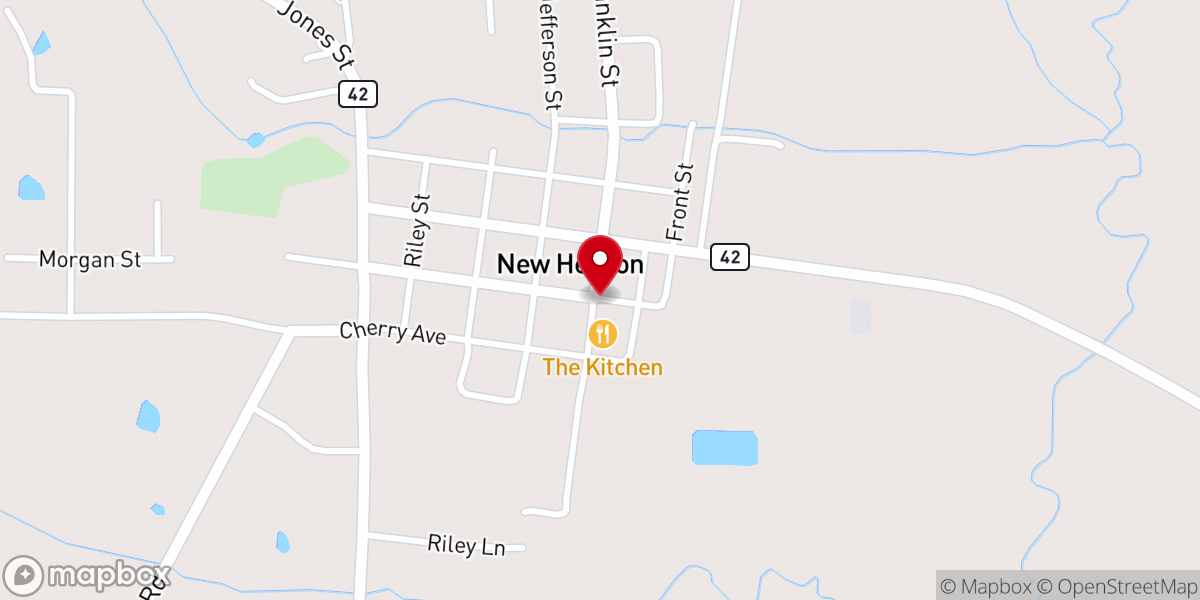 Map showing location of Pleasant Grove Baptist Church
