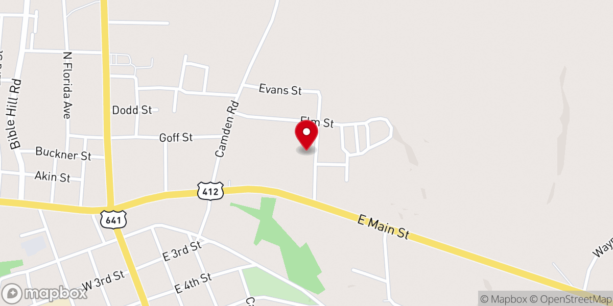 Map showing location of Parson's Seventh Day Adventist