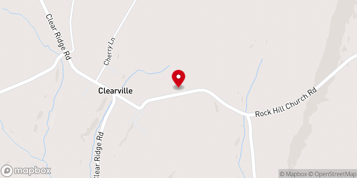 Map showing location of Monroe Township Office