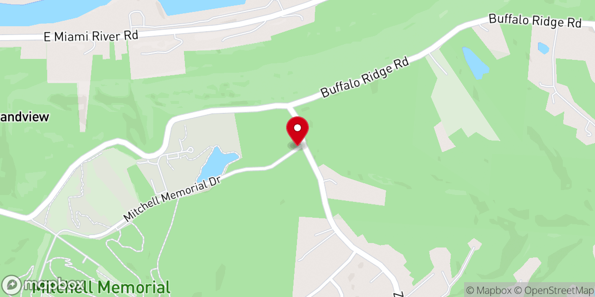 Map showing location of Mitchell Memorial Forest