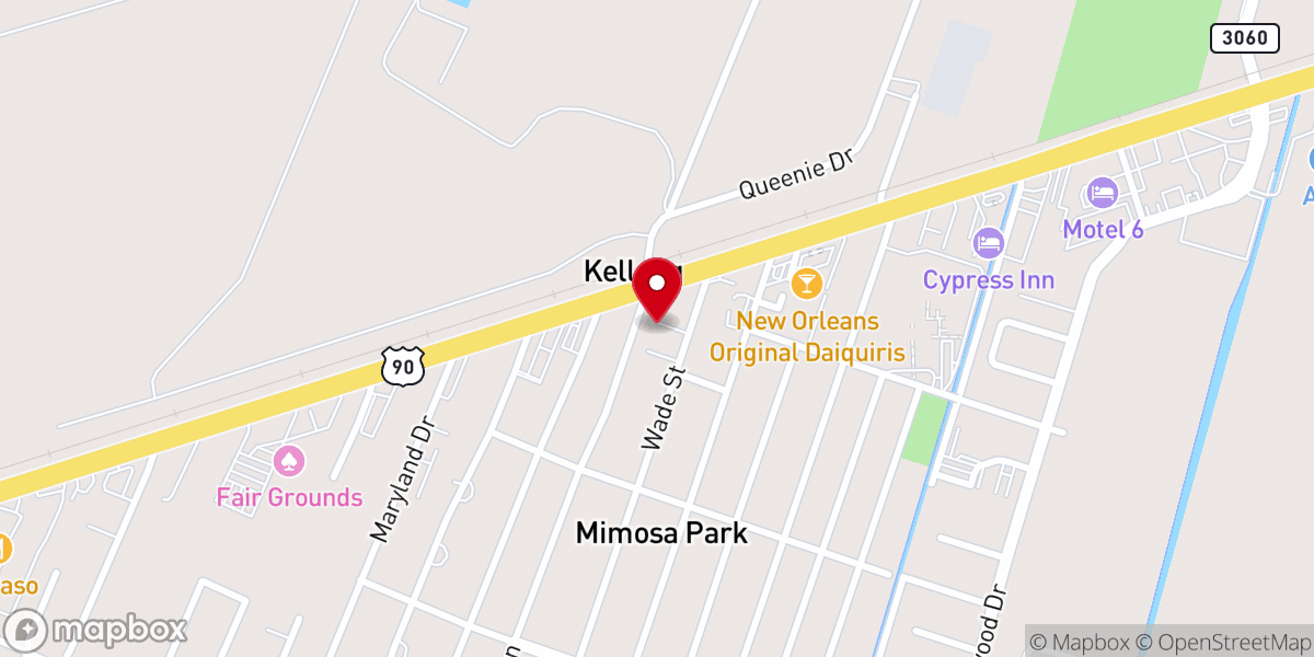 Map showing location of Loyd J Bourgeois Injury & Accident Lawyer
