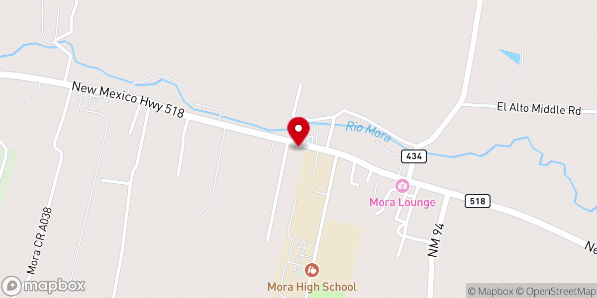 Map showing location of Presbyterian church