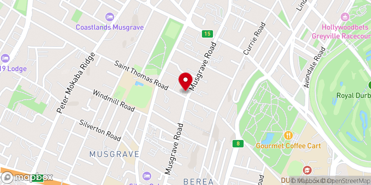 Map showing location of Musgrave Methodist Church