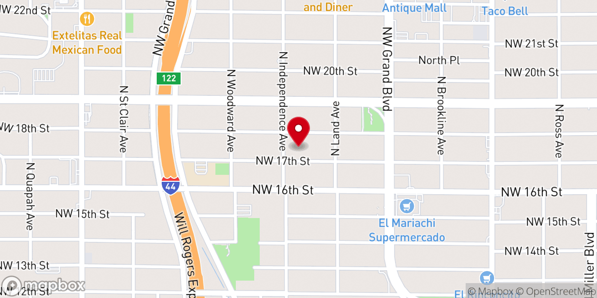 Map showing location of Iglesia De Restauracion El Monte De Los Olivos Inc