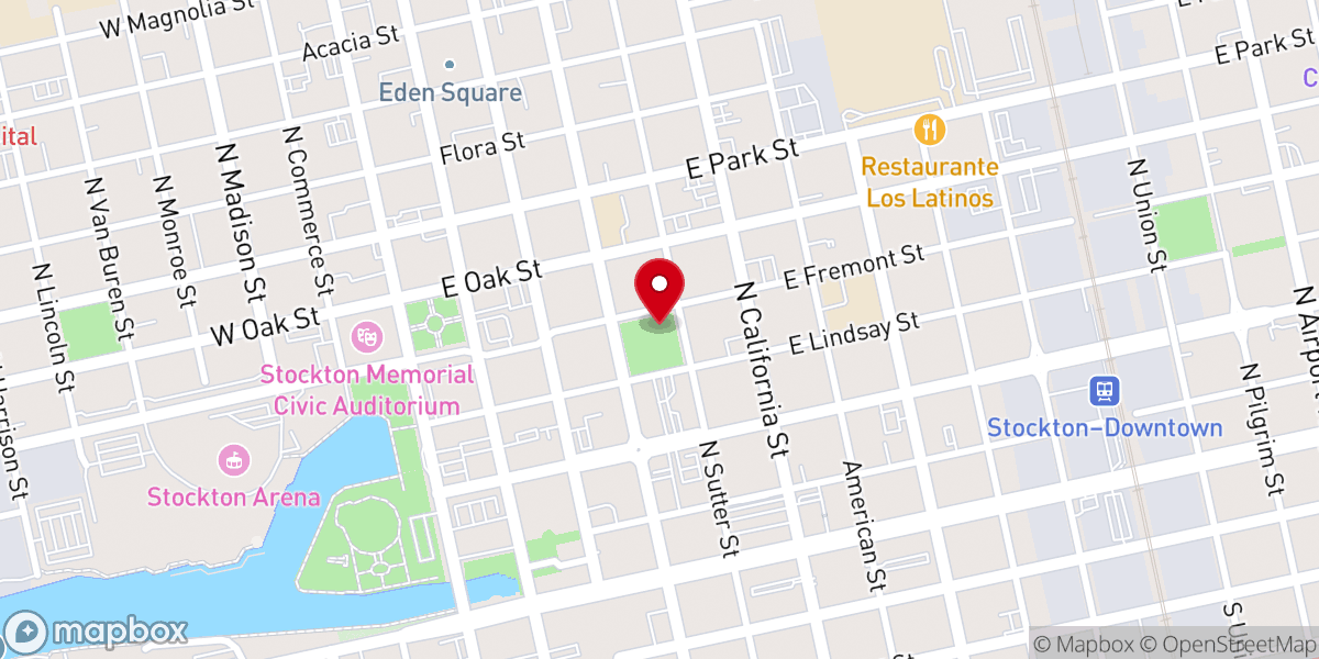 Map showing location of Stockton New Life Worship Center Incorporated