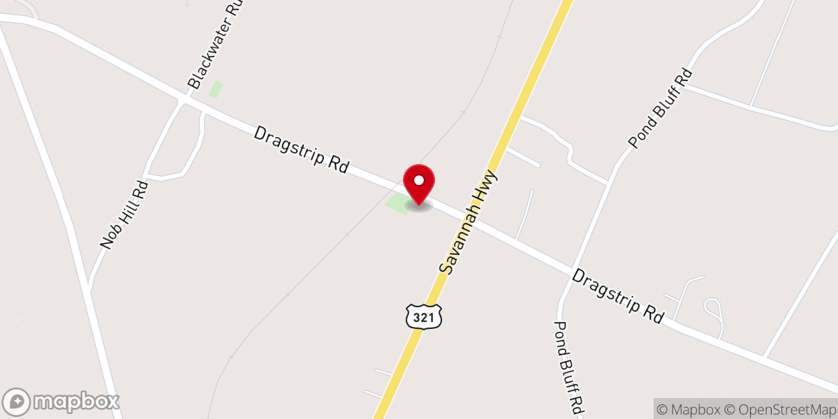 Map showing location of Unity Baptist Church