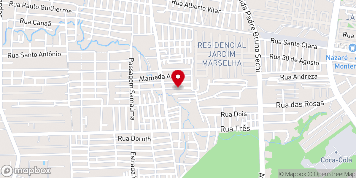 Map showing location of Igreja Pentecostal So Deus Resgata Israel