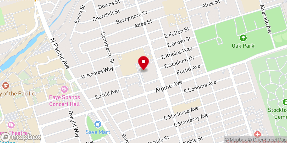 Map showing location of First Baptist Christian Preschool