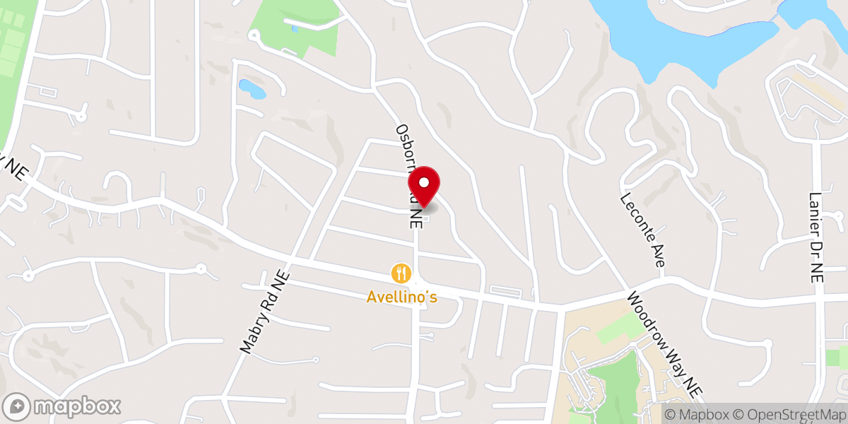 Map showing location of ROCC ATLANTA