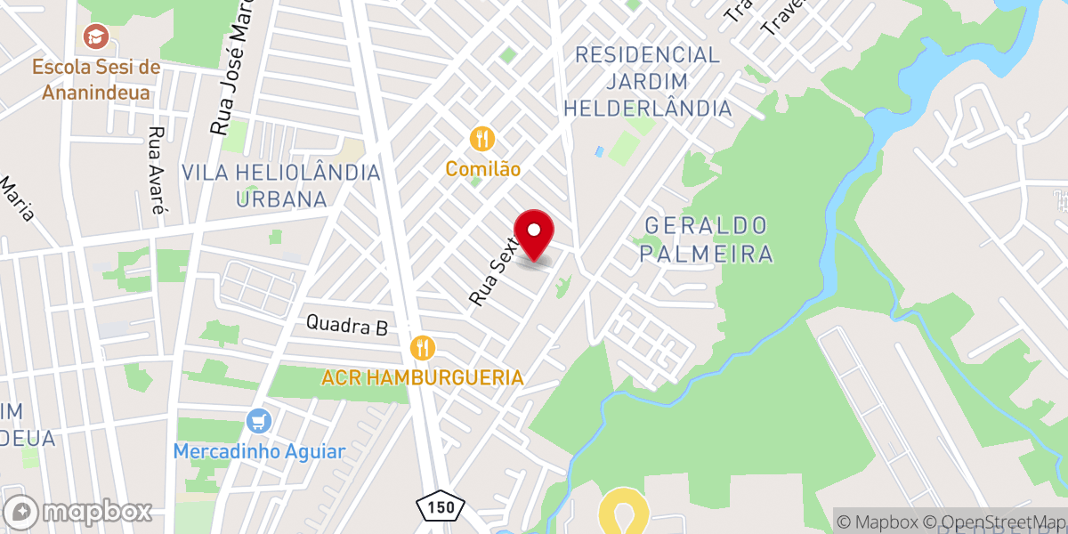 Map showing location of Assembléia de Deus, Ministério Restaurando Vidas