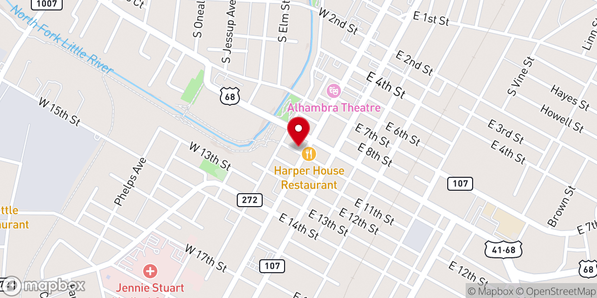 Map showing location of Fourth Dimension