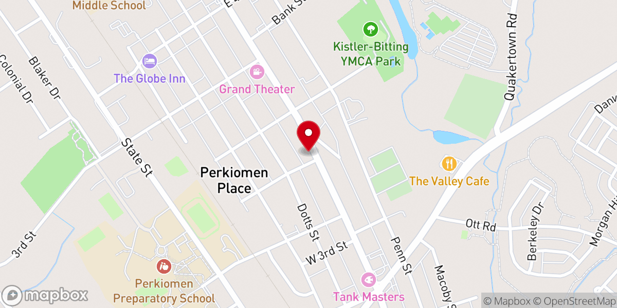 Map showing location of Peace Mennonite Church