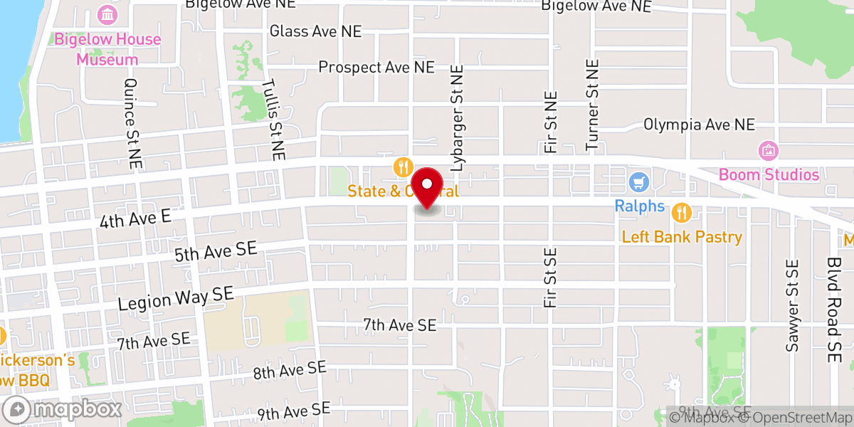 Map showing location of The Salvation Army Worship Center