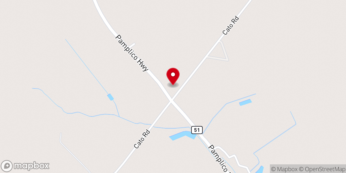 Map showing location of Elizabeth Baptist Church