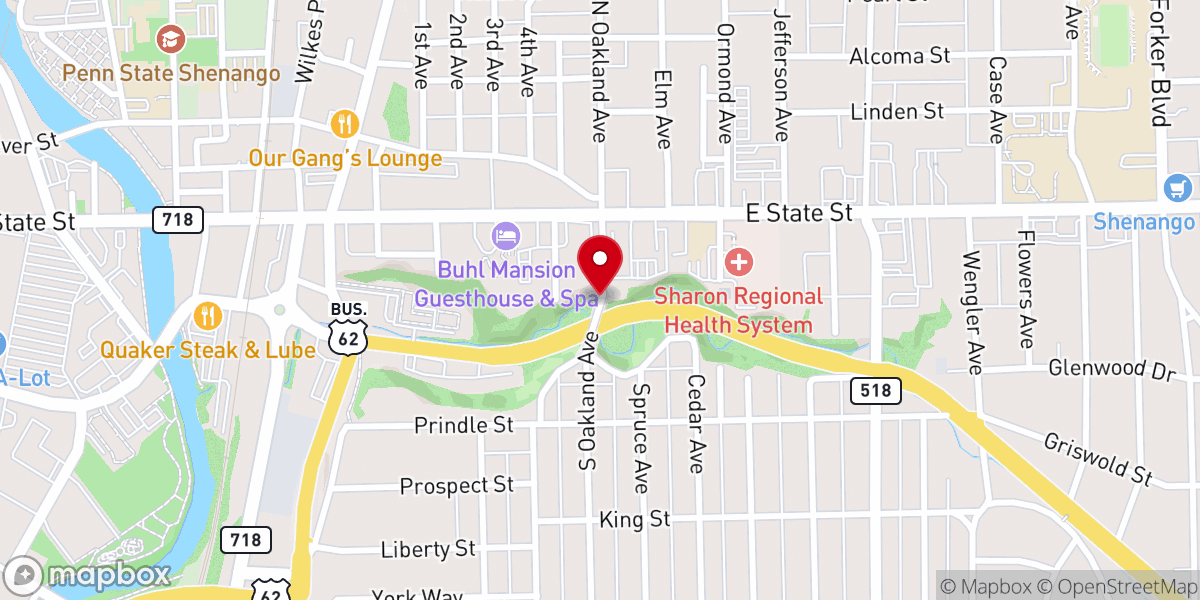 Map showing location of Redeemed Sanctuary