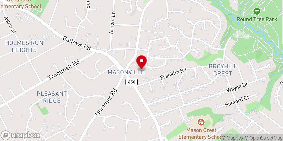Map showing location of Maranatha Baptist Church