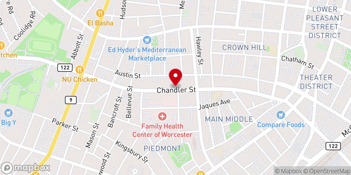 Map showing location of Iglesia De Dios Pentecostal M.I. La Roca