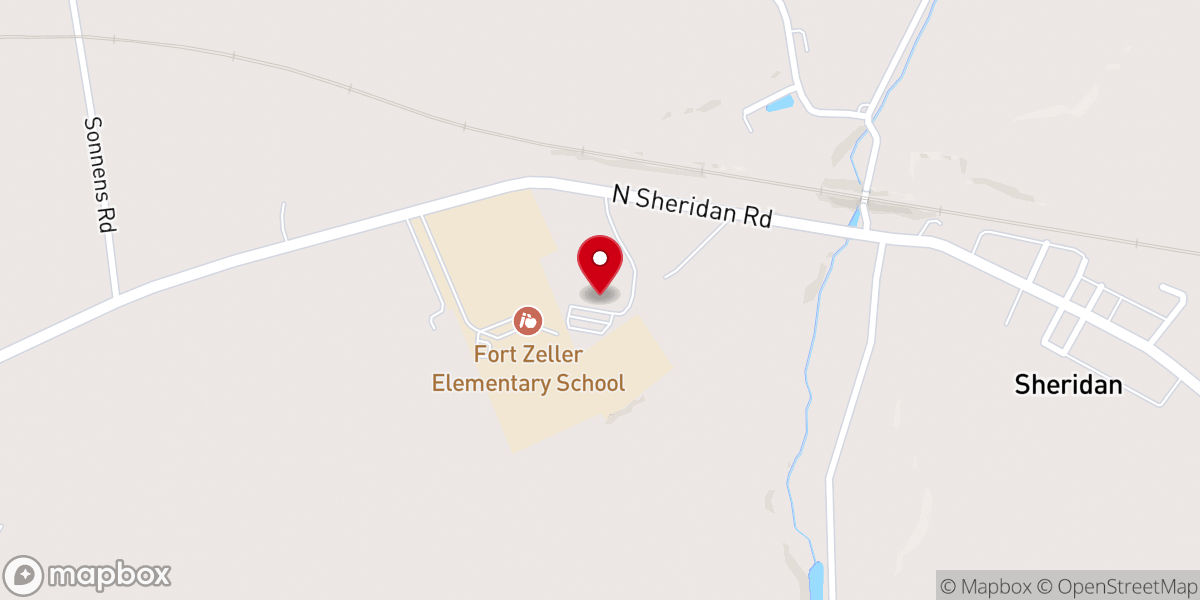 Map showing location of Millcreek Lutheran Church
