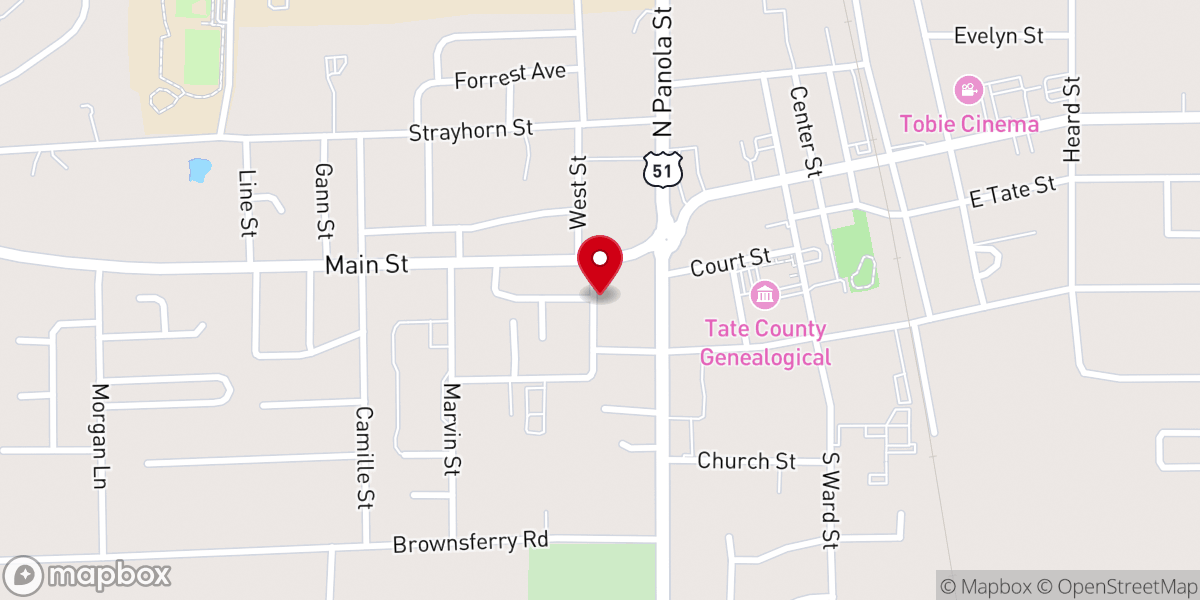 Map showing location of Higher Hope Church of God