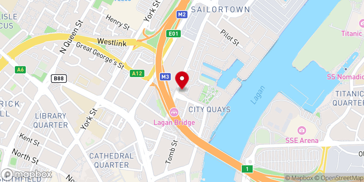 Map showing location of Sinclair Seamen's Presbyterian Church