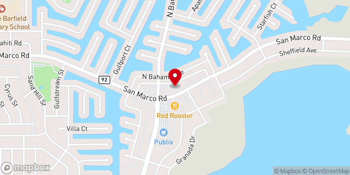 Map showing location of Our Daily Bread Food Pantry