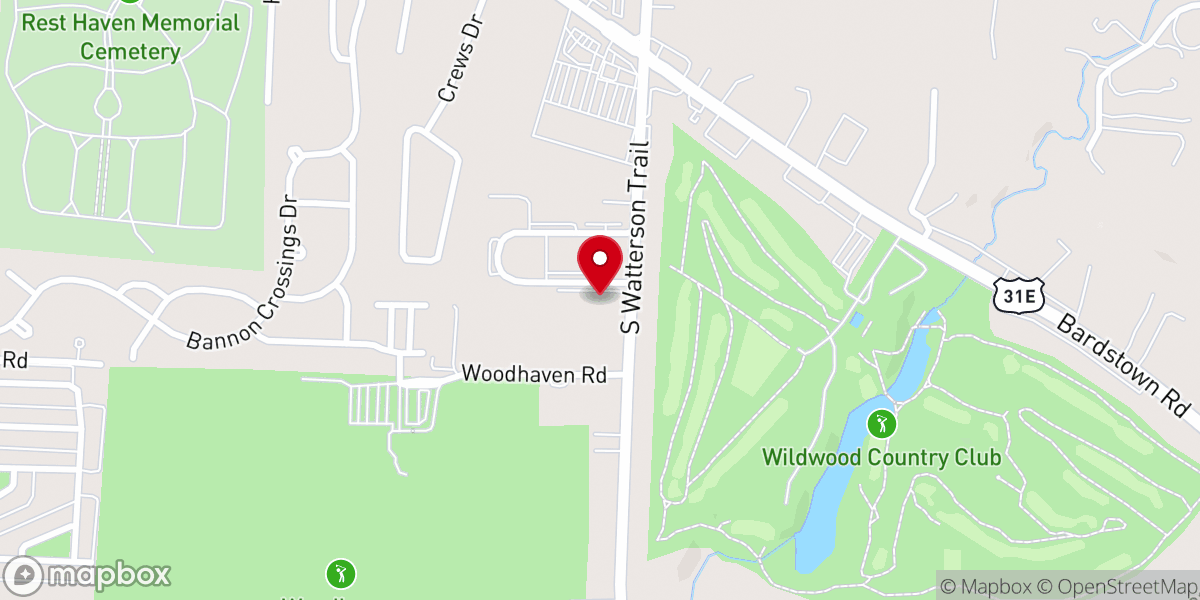 Map showing location of Forest Park Community Church