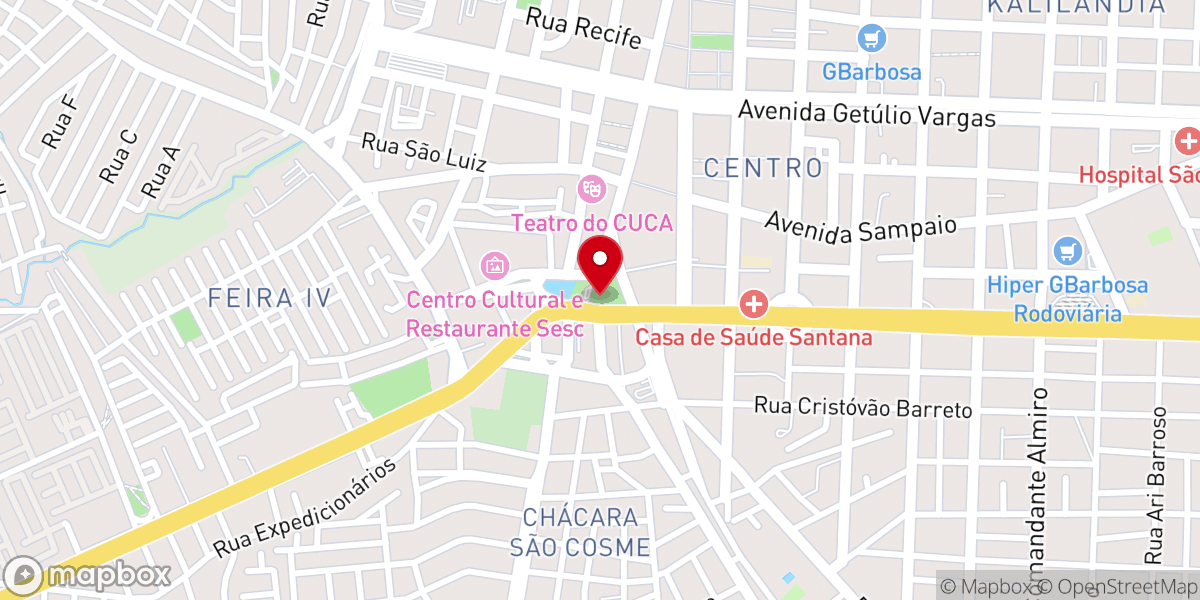 Map showing location of Catedral Metropolitana de Sant'Ana
