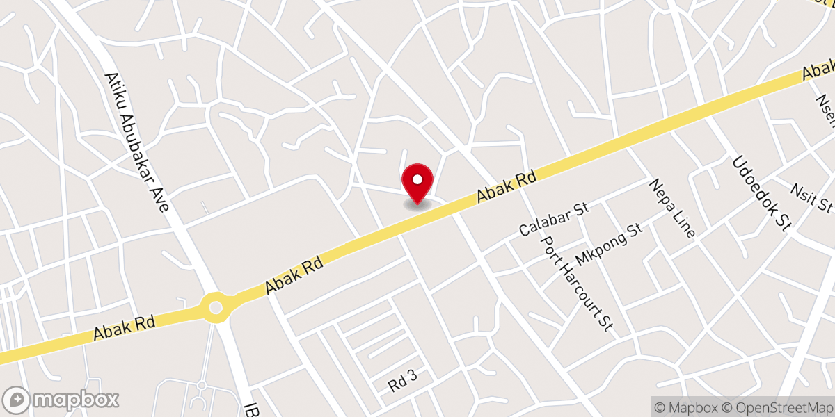 Map showing location of St Patrick's Parish, Afaha Inang, Uyo