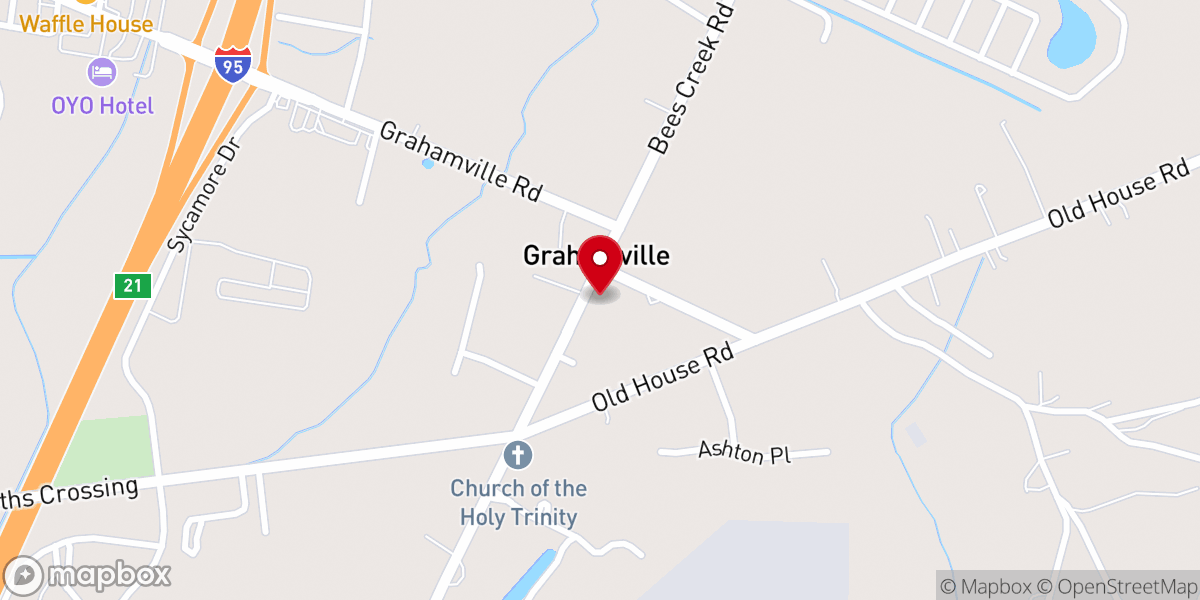 Map showing location of Savannah River Baptist Association