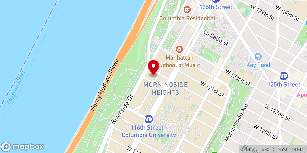 Map showing location of Metropolitan New York Synod