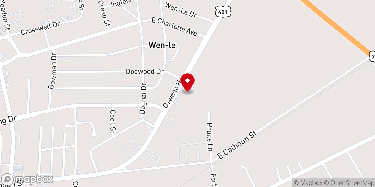 Map showing location of Love Covenant Church