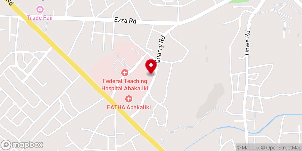 Map showing location of Our Lady Health of the Sick