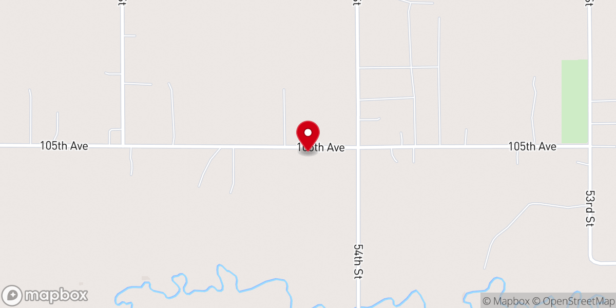 Map showing location of Mount Calvary Church