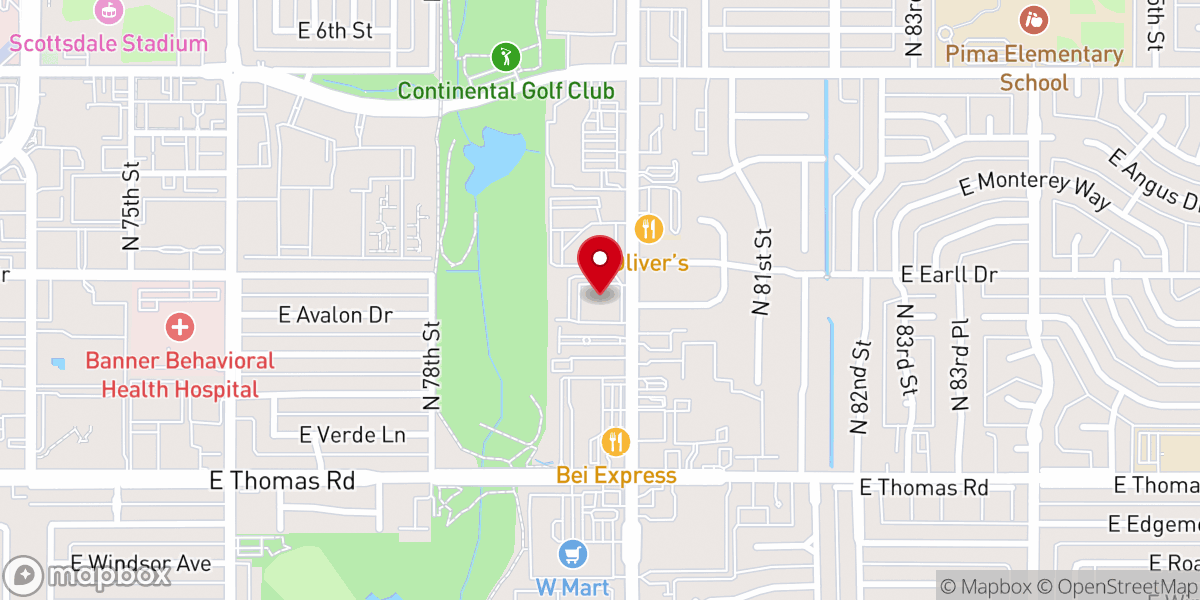 Map showing location of Holy Cross Lutheran Church