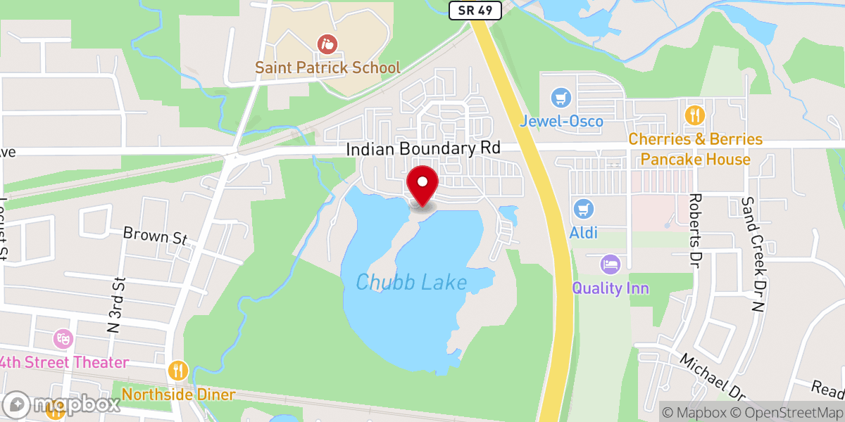 Map showing location of The Allure on the Lake